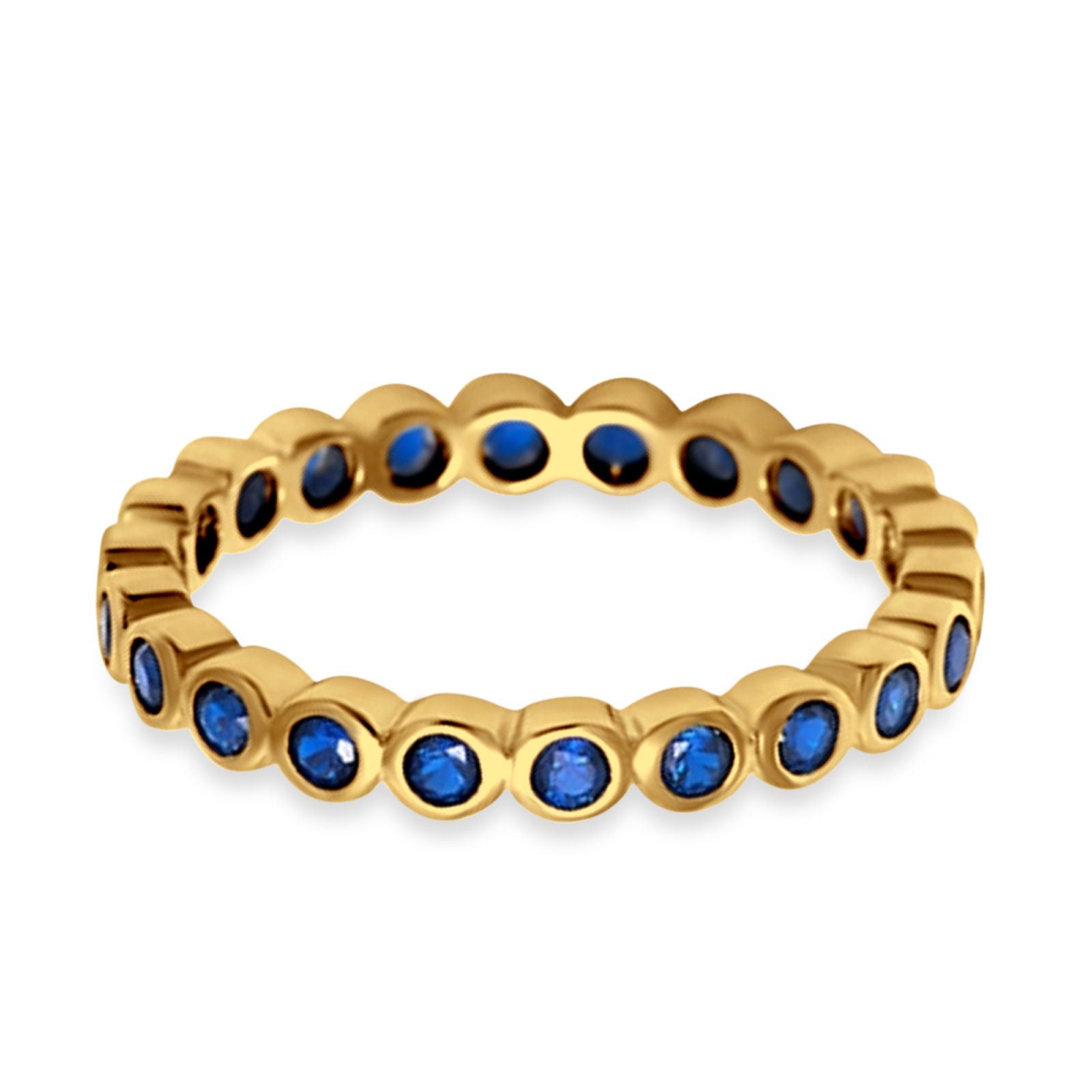 Eternity Band Ring Round Simulated CZ 925 Sterling Silver