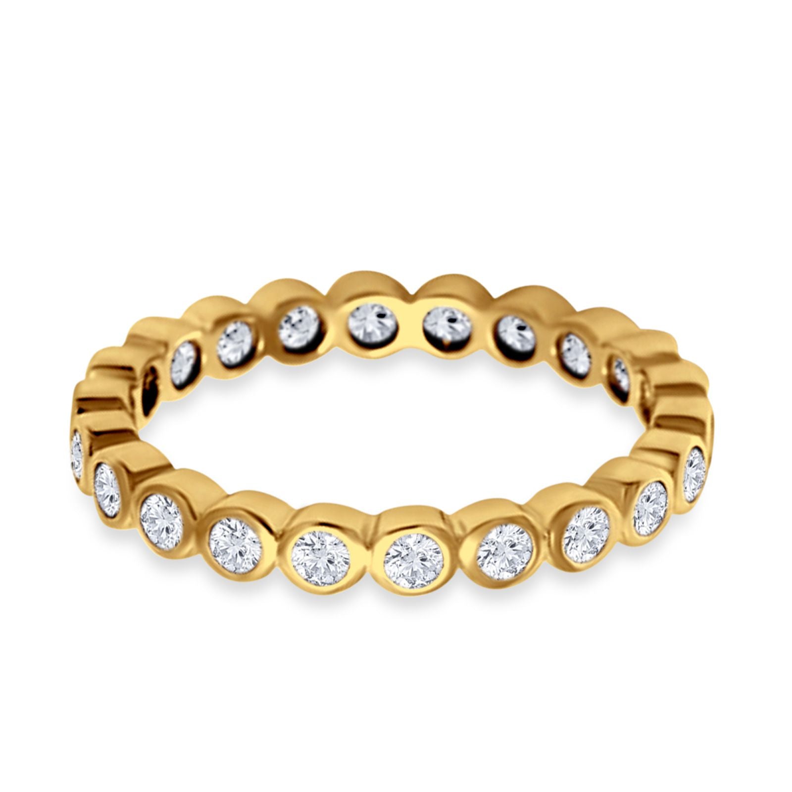 Eternity Band Ring Round Simulated CZ 925 Sterling Silver