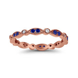 Eternity Round Wedding Band Ring Simulated CZ 925 Sterling Silver