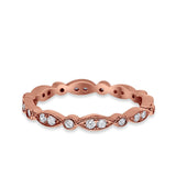 Eternity Round Wedding Band Ring Simulated CZ 925 Sterling Silver