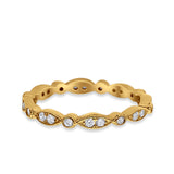 Eternity Round Wedding Band Ring Simulated CZ 925 Sterling Silver