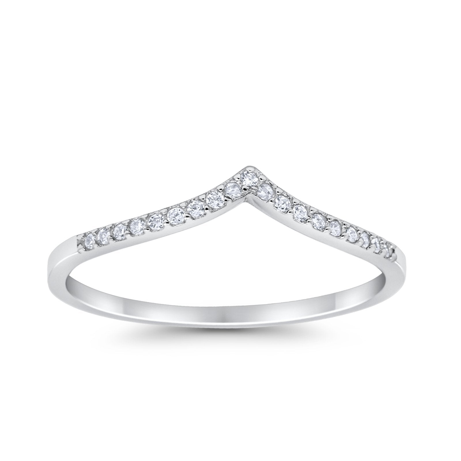 Eternity Wedding Band Ring Simulated Round CZ 925 Sterling Silver
