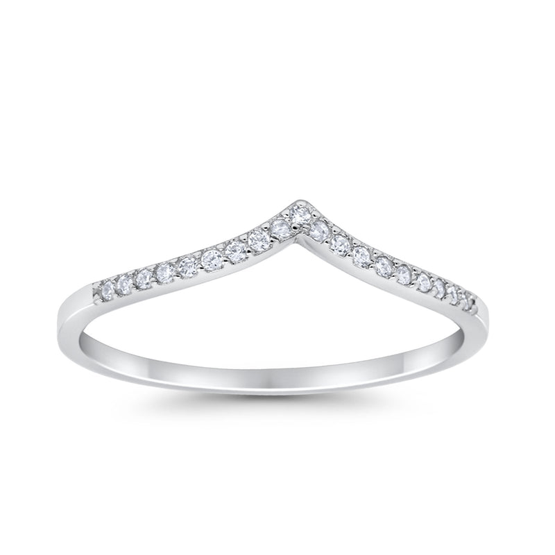 Eternity Wedding Band Ring Simulated Round CZ 925 Sterling Silver