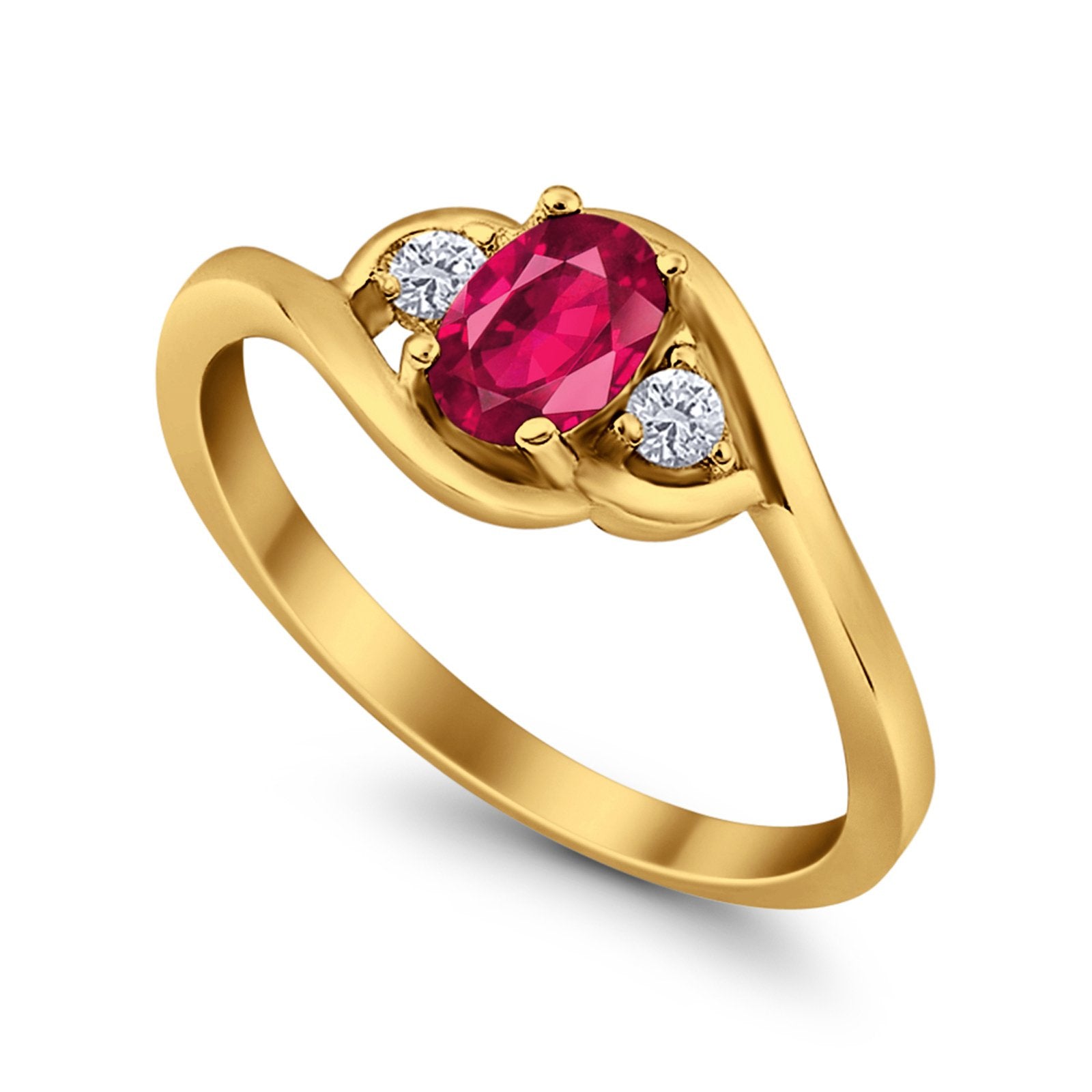 Wedding Ring Oval Cut Round Simulated Cubic Zirconia 925 Sterling Silver