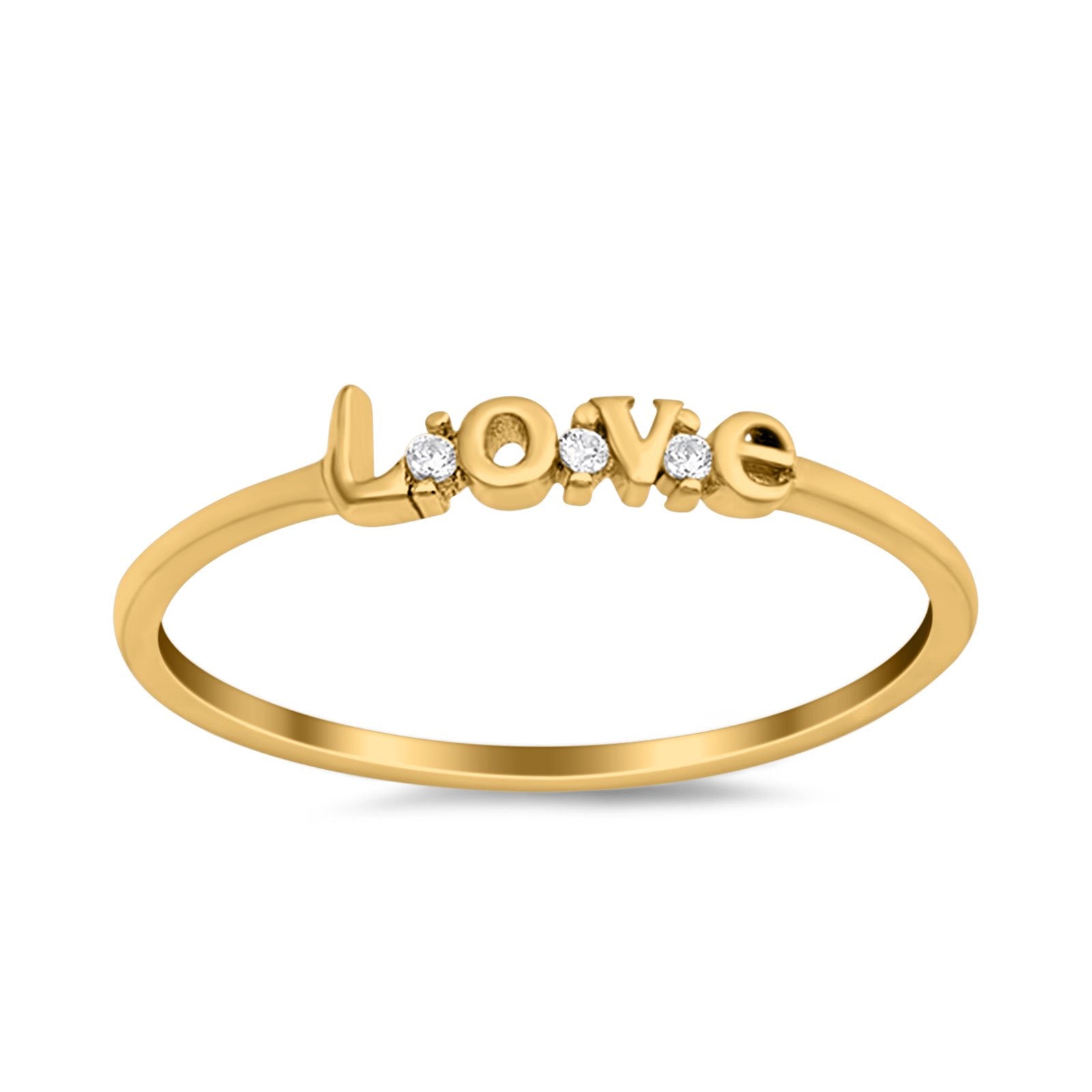 Love Band Ring Round Eternity Simulated Cubic Zirconia 925 Sterling Silver