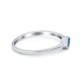 Petite Dainty Wedding Ring Simulated Marquise Cubic Zirconia 925 Sterling Silver