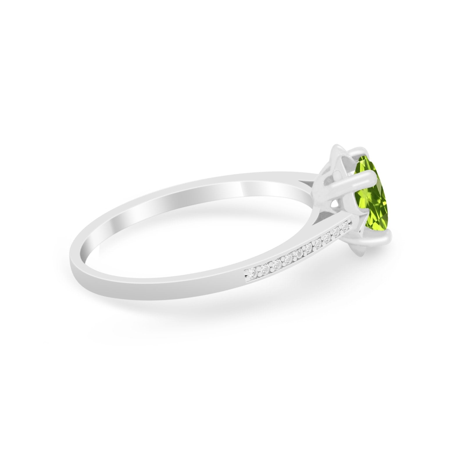 Vintage Style Engagement Ring Simulated Cubic Zirconia 925 Sterling Silver