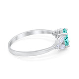 Oval Art Deco Wedding Engagement Ring Marquise Cubic Zirconia 925 Sterling Silver