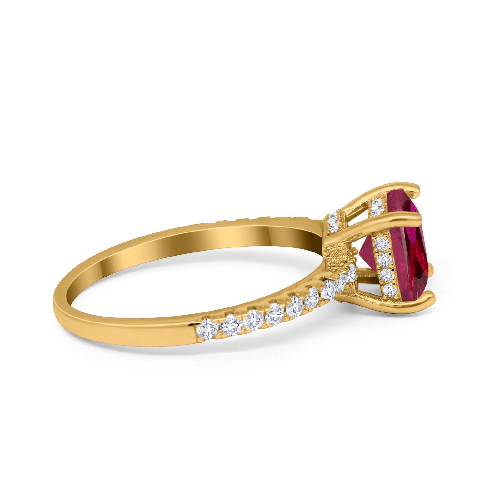 Vintage Cushion Cut Engagement Ring Simulated Cubic Zirconia 925 Sterling Silver