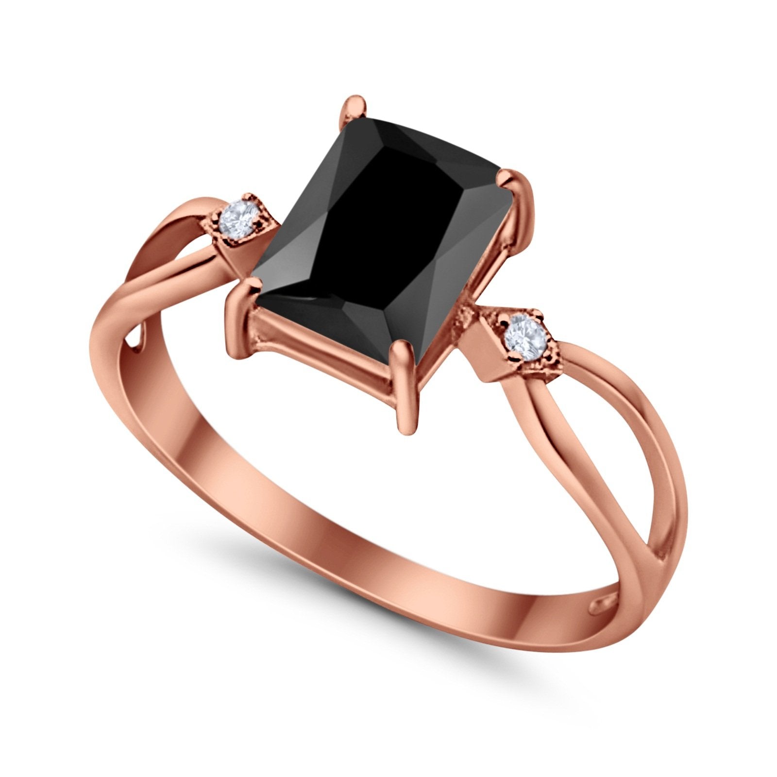 Halo Wedding Ring Baguette Round Simulated Cubic Zirconia 925 Sterling Silver