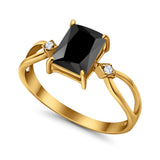 Halo Wedding Ring Baguette Round Simulated Cubic Zirconia 925 Sterling Silver