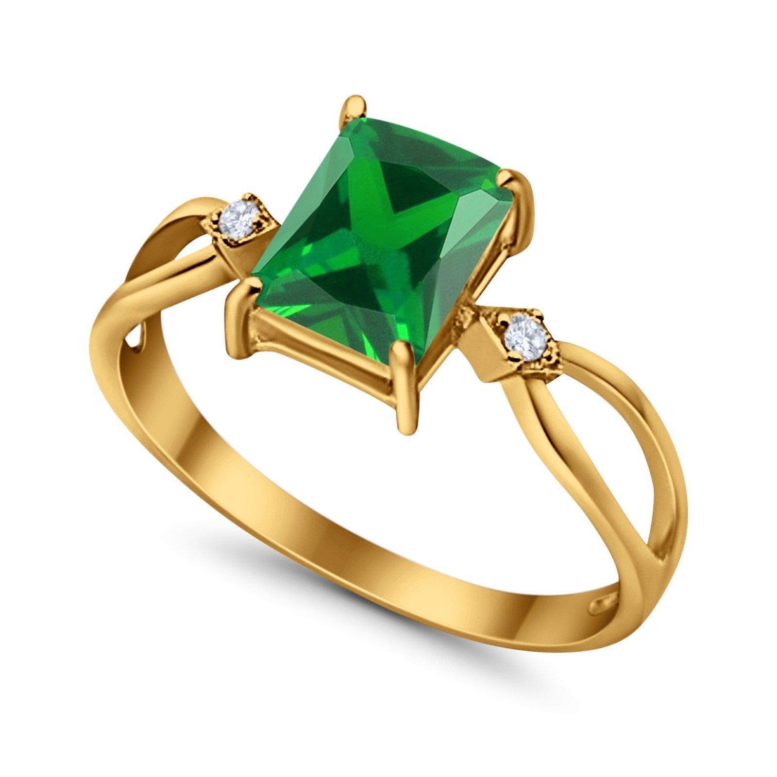 Halo Wedding Ring Baguette Round Simulated Cubic Zirconia 925 Sterling Silver