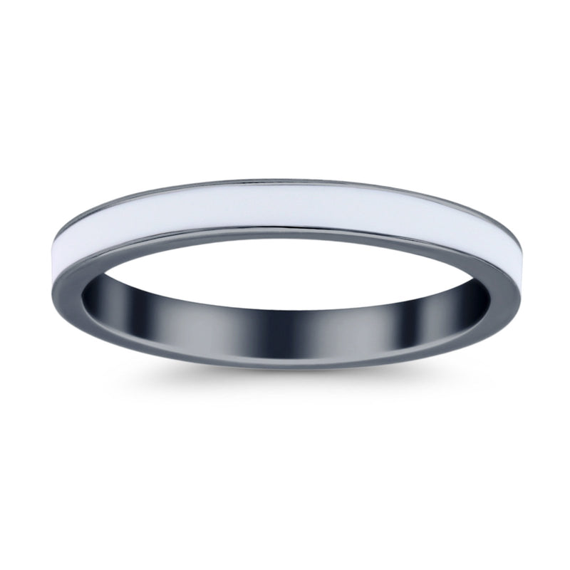 Full Eternity Stackable 3mm Wedding Band Ring Lab Created Opal 925 Sterling Silver