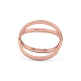 Criss Cross Ring Oxidized Band Solid 925 Sterling Silver Thumb Ring (19mm)