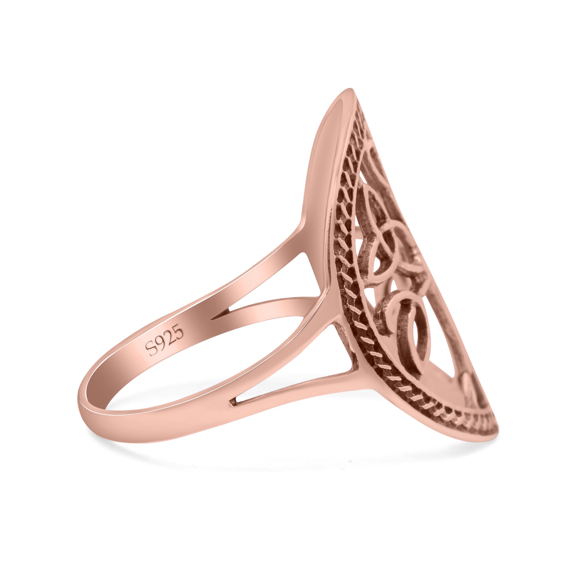 Generations New Design Celtic Tree Of Life Trending Oxidized Band Solid 925 Sterling Silver Thumb Ring 19mm