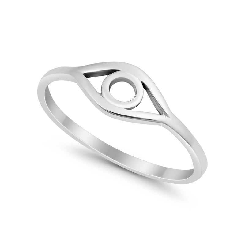 Eye Evil Eye Ring Solid 925 Sterling Silver