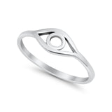 Eye Evil Eye Ring Solid 925 Sterling Silver