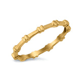 Art Deco Plain Band Ring 925 Sterling Silver