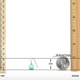 Halo Drop Dangle Earrings Cushion Lab Opal Fish Hook 925 Sterling Silver (22mm)