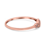 14K Gold 0.05ct Round 5mm G SI Diamond Engagement Eternity Wedding Band Ring