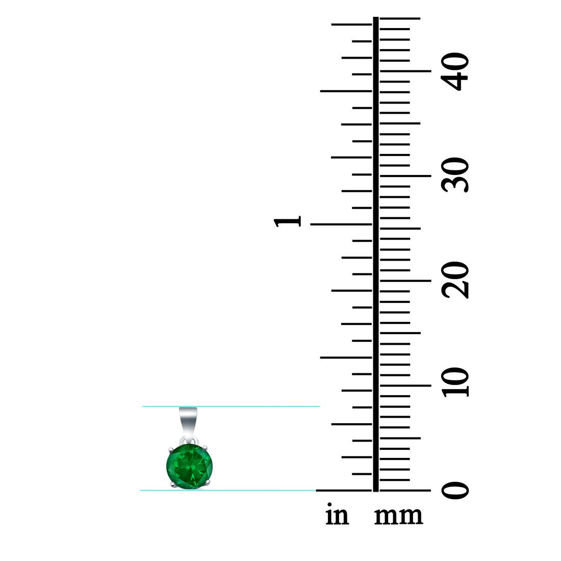 Halo Simulated Cubic Zirconia Round 925 Sterling Silver Charm Pendant