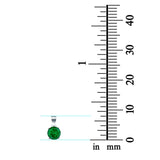 Halo Simulated Cubic Zirconia Round 925 Sterling Silver Charm Pendant