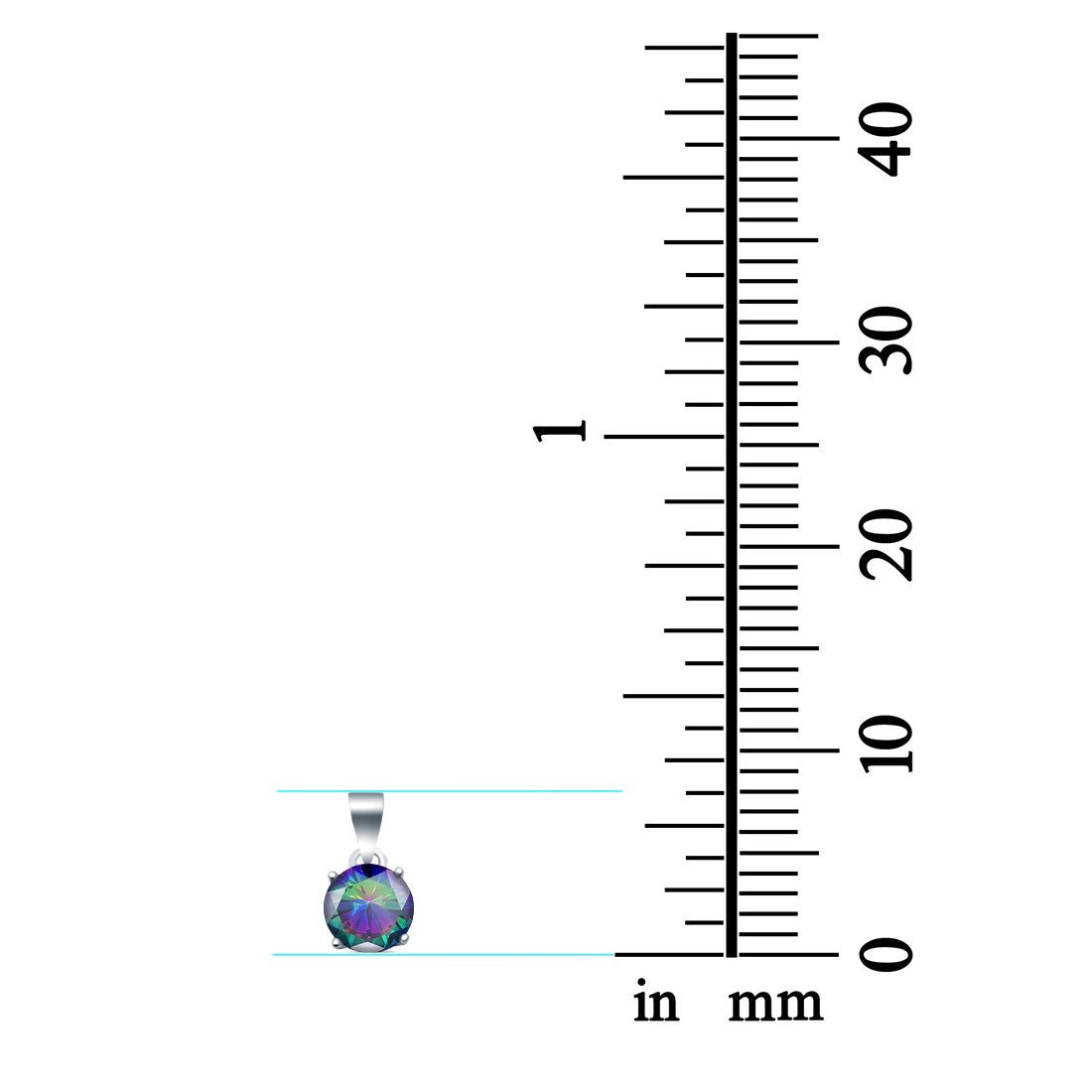 Halo Simulated Cubic Zirconia Round 925 Sterling Silver Charm Pendant