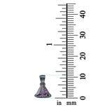 Triangle Cut Charm Pendant Simulated Cubic Zirconia 925 Sterling Silver (11mm)