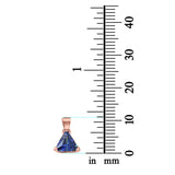 Triangle Cut Charm Pendant Simulated Cubic Zirconia 925 Sterling Silver (11mm)