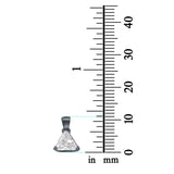 Triangle Cut Charm Pendant Simulated Cubic Zirconia 925 Sterling Silver (11mm)