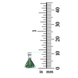 Triangle Cut Charm Pendant Simulated Cubic Zirconia 925 Sterling Silver (11mm)