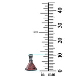 Triangle Cut Charm Pendant Simulated Cubic Zirconia 925 Sterling Silver (11mm)