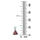 Triangle Cut Charm Pendant Simulated Cubic Zirconia 925 Sterling Silver (11mm)