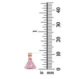 Triangle Cut Charm Pendant Simulated Cubic Zirconia 925 Sterling Silver (11mm)