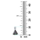 Triangle Cut Charm Pendant Simulated Cubic Zirconia 925 Sterling Silver (11mm)