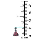 Triangle Cut Charm Pendant Simulated Cubic Zirconia 925 Sterling Silver (11mm)