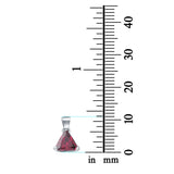 Triangle Cut Charm Pendant Simulated Cubic Zirconia 925 Sterling Silver (11mm)