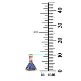 Triangle Cut Charm Pendant Simulated Cubic Zirconia 925 Sterling Silver (11mm)