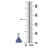 Triangle Cut Charm Pendant Simulated Cubic Zirconia 925 Sterling Silver (11mm)