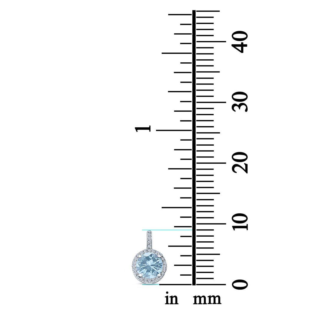 Halo Jewelry Charm Pendant Lab Created Opal & Simulated CZ 925 Sterling Silver