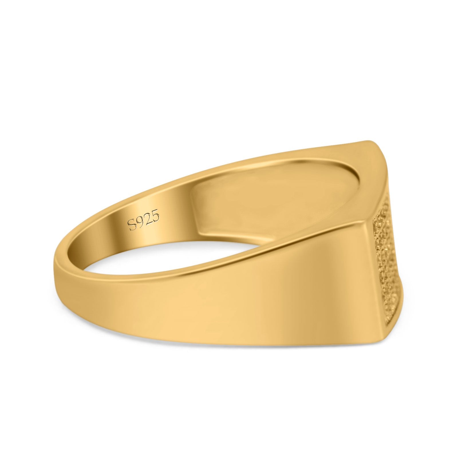 Micro Pave Hip Hop Ice Out Ring Simulated Cubic Zirconia 925 Sterling Silver