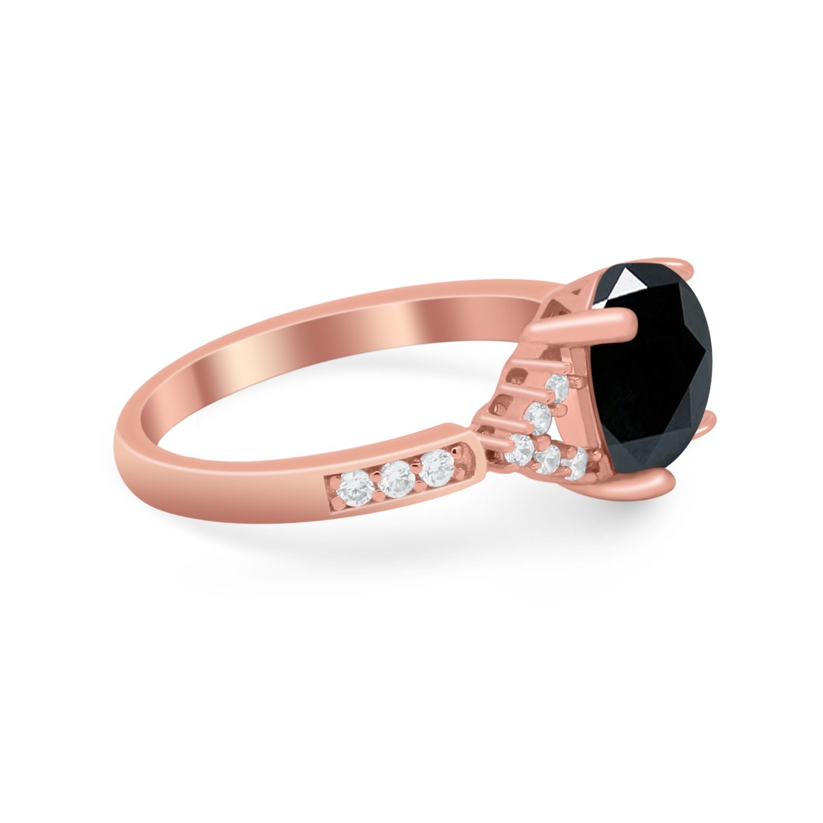 Art Deco Oval Wedding Ring Simulated Cubic Zirconia 925 Sterling Silver