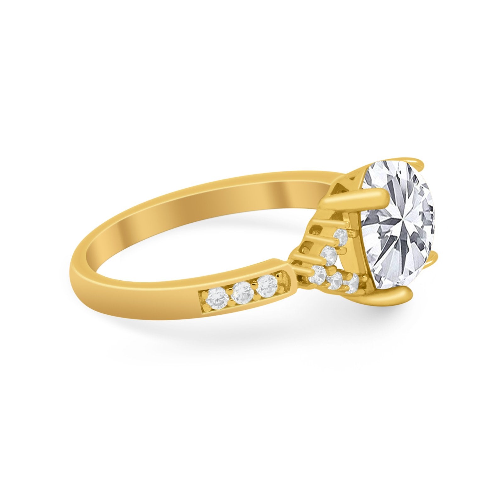 Art Deco Oval Wedding Ring Simulated Cubic Zirconia 925 Sterling Silver