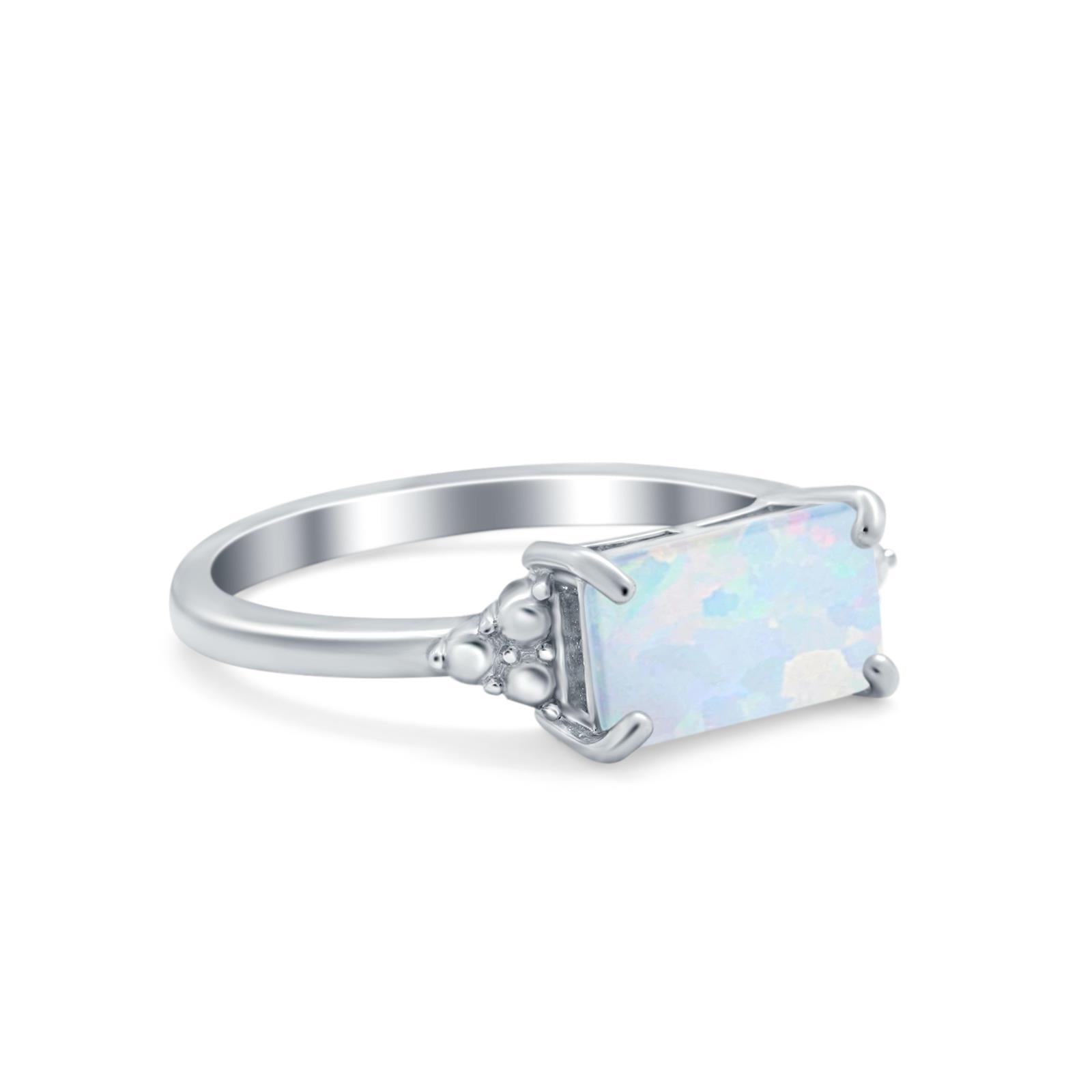 Sideways Fashion Ring Dainty Simulated Cubic Zirconia 925 Sterling Silver