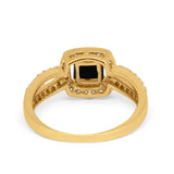 Dazzling Halo Wedding Ring Simulated Cubic Zirconia 925 Sterling Silver