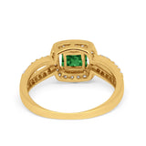 Dazzling Halo Wedding Ring Simulated Cubic Zirconia 925 Sterling Silver