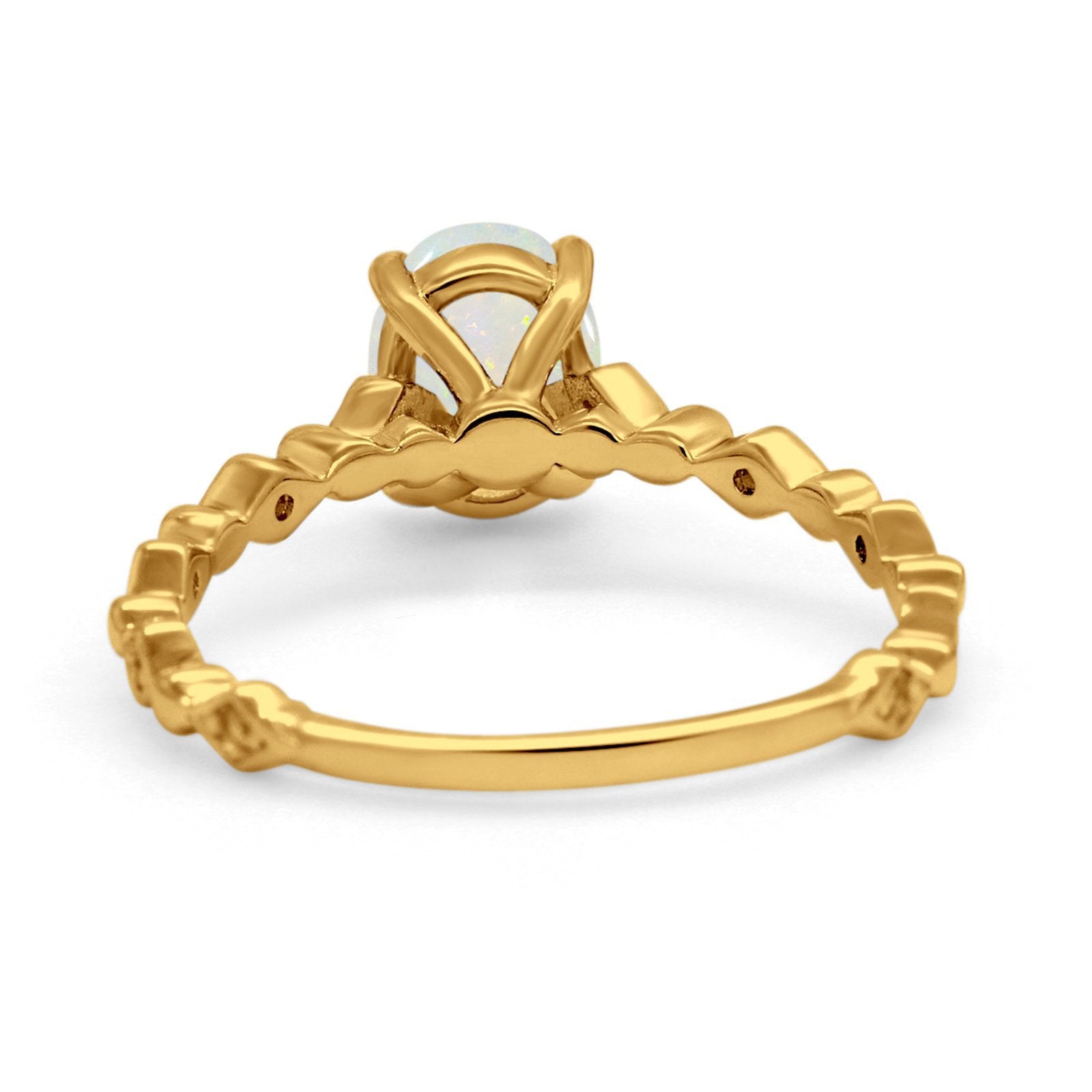 14K Gold 1.29ct Oval G SI Diamond Engagement Ring Size 6.5