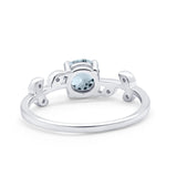 14K Gold 0.87ct Round G SI Diamond Engagement Ring Size 6.5