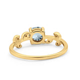 14K Gold 0.87ct Round G SI Diamond Engagement Ring Size 6.5