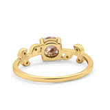 14K Gold 0.87ct Round G SI Diamond Engagement Ring Size 6.5